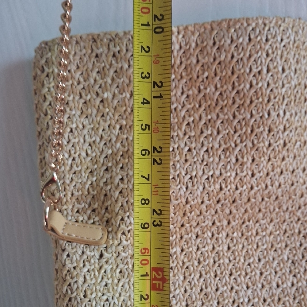 Urban Outfitters Beige Woven Shoulder Bag with Rhinestone Trim - Picture 6 of 6